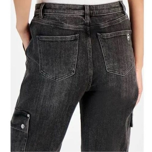 Michael Kors Women's Black Straight Leg Jeans - Picture 4 of 6